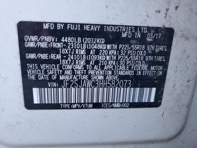 Photo 14 from auction – 2017 SUBARU FORESTER 2 with VIN JF2SJAWC3HH582073