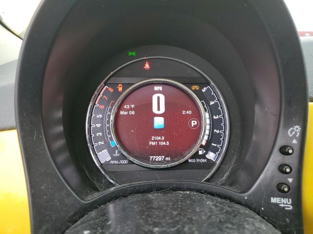 Photo 9 from auction – 2015 FIAT 500 LOUNGE with VIN 3C3CFFCR3FT576285