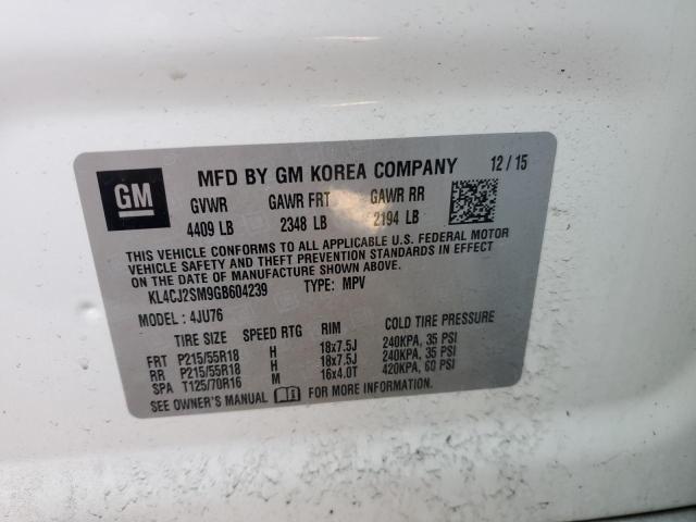 Photo 14 from auction – 2016 BUICK ENCORE SPO with VIN KL4CJ2SM9GB604239
