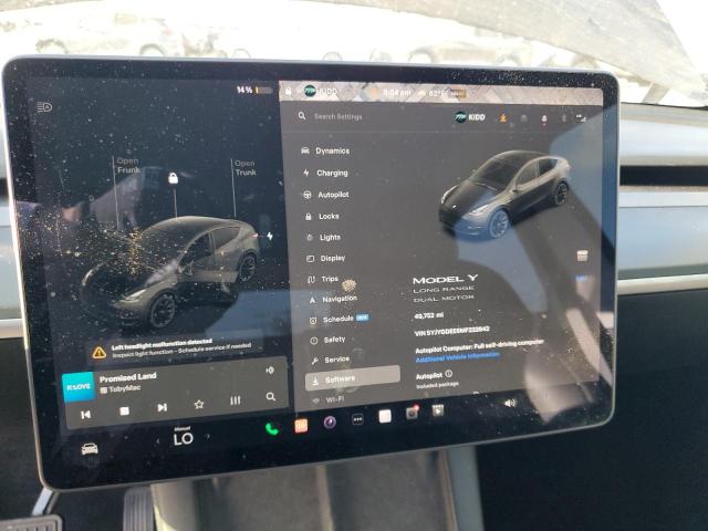 Photo 9 from auction – 2021 TESLA MODEL Y with VIN 5YJYGDEE6MF222642