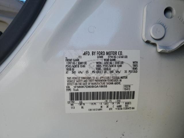 Photo 14 from auction – 2011 FORD EXPLORER X with VIN 1FMHK7D80BGA18655