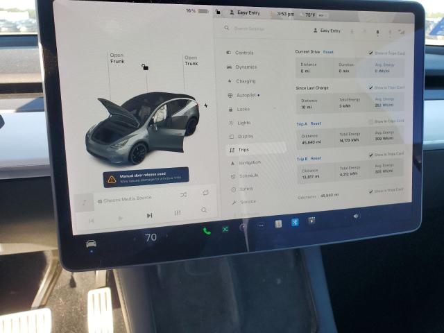 Photo 9 from auction – 2022 TESLA MODEL Y with VIN 7SAYGDEF3NF317379