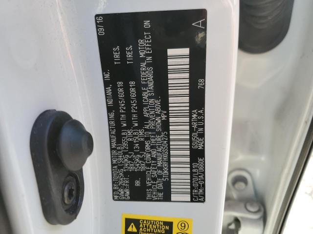 Photo 14 from auction – 2016 TOYOTA HIGHLANDER with VIN 5TDKKRFHXGS504275