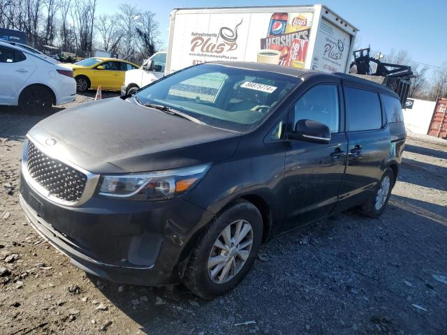KIA SEDONA LX 2015 with VIN KNDMB5C13F6040107 - Photo from auction