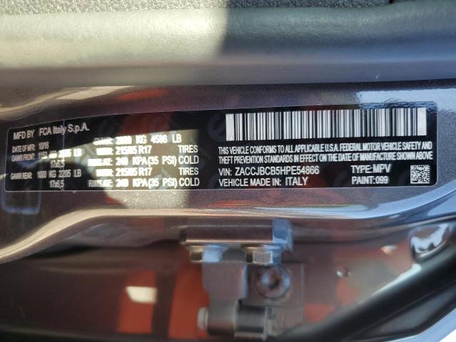 Photo 14 from auction – 2017 JEEP RENAGADE with VIN ZACCJBCB5HPE54866