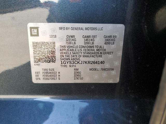 Photo 14 from auction – 2019 CADILLAC ESCALADE P with VIN 1GYS3CKJ7KR264140