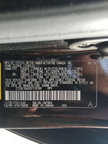 Фото 14 с аукциона – 2013 LEXUS RX 350 с VIN 2T2ZK1BA0DC119199