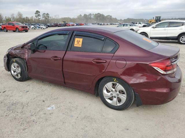 Photo 2 from auction – 2013 HONDA CIVIC LX with VIN 2HGFB2F58DH535938
