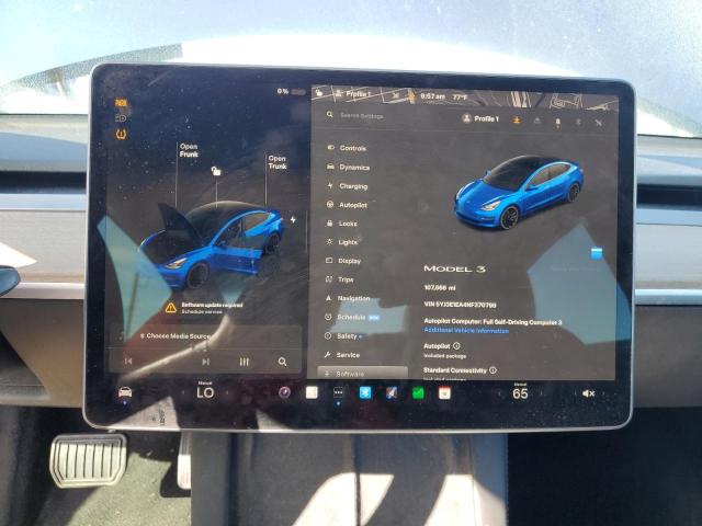 Photo 9 from auction – 2022 TESLA MODEL 3 with VIN 5YJ3E1EA4NF370799