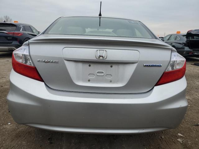 Photo 6 from auction – 2012 HONDA CIVIC HYBR with VIN JHMFB4F35CS001357