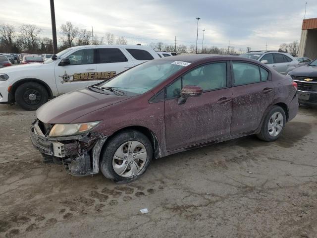 HONDA CIVIC LX 2015 with VIN 19XFB2F5XFE282635 - Photo from auction