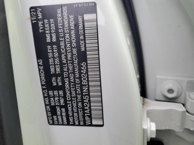 Photo 14 from auction – 2022 PORSCHE MACAN with VIN WP1AA2A51NLB02466
