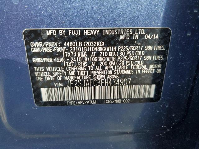 Photo 14 from auction – 2015 SUBARU FORESTER 2 with VIN JF2SJAFC3FH434907