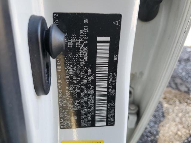 Photo 14 from auction – 2013 TOYOTA HIGHLANDER with VIN 5TDDK3EHXDS198603