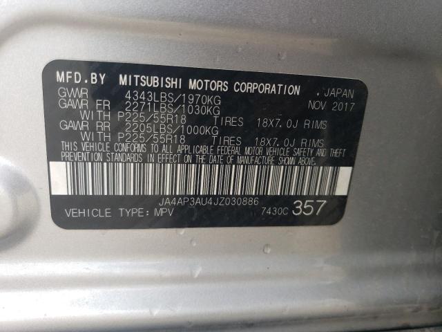 Photo 14 from auction – 2018 MITSUBISHI OUTLANDER with VIN JA4AP3AU4JZ030886