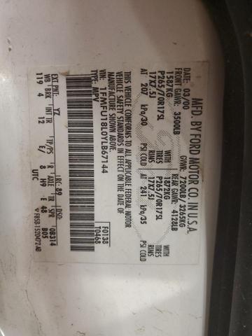 Photo 14 from auction – 2000 FORD EXPEDITION with VIN 1FMFU18L0YLB67144