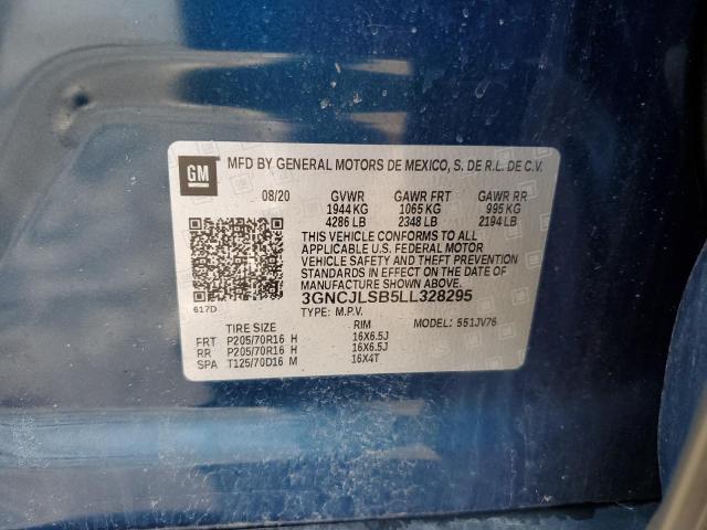 Photo 14 from auction – 2020 CHEVROLET TRAX 1LT with VIN 3GNCJLSB5LL328295