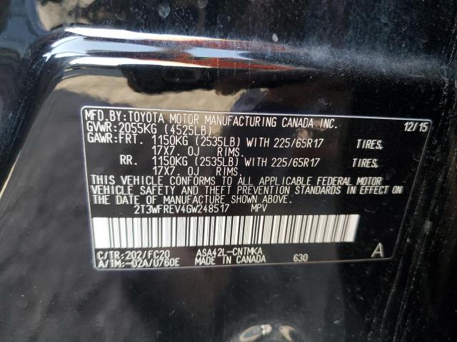 Photo 14 from auction – 2016 TOYOTA RAV4 XLE with VIN 2T3WFREV4GW248517