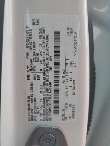 Photo 14 from auction – 2020 FORD ESCAPE SEL with VIN 1FMCU9H65LUA40940