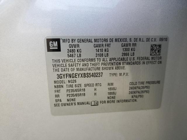 Photo 14 from auction – 2011 CADILLAC SRX with VIN 3GYFNGEYXBS540237