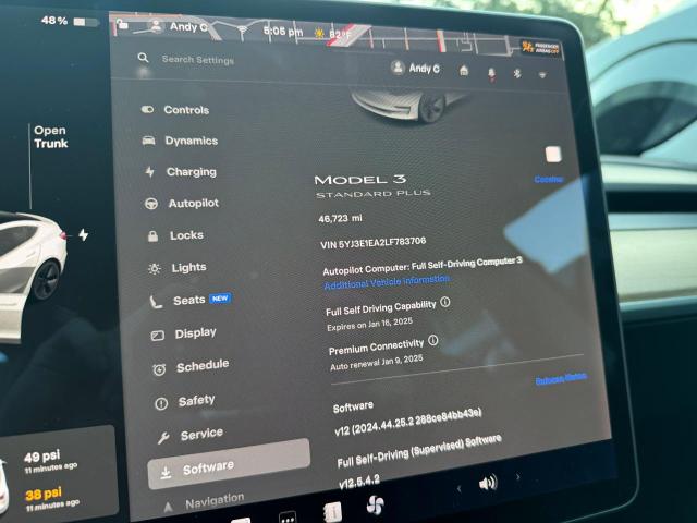 Photo 10 from auction – 2020 TESLA MODEL 3 with VIN 5YJ3E1EA2LF783706