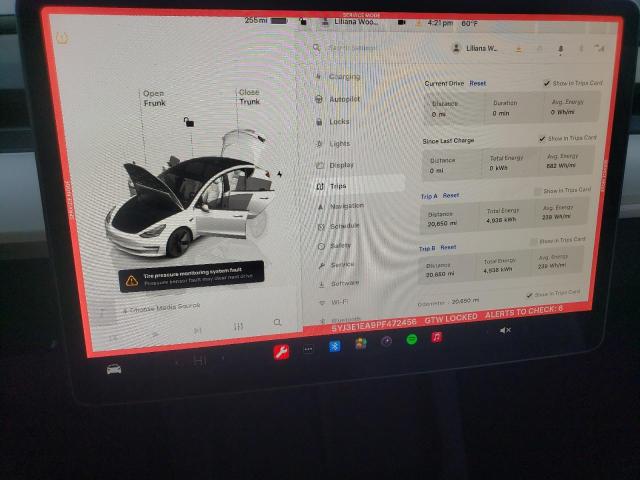 Photo 9 from auction – 2023 TESLA MODEL 3 with VIN 5YJ3E1EA9PF472456