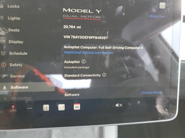 Фото 9 с аукциона – 2023 TESLA MODEL Y с VIN 7SAYGDEF6PF945097