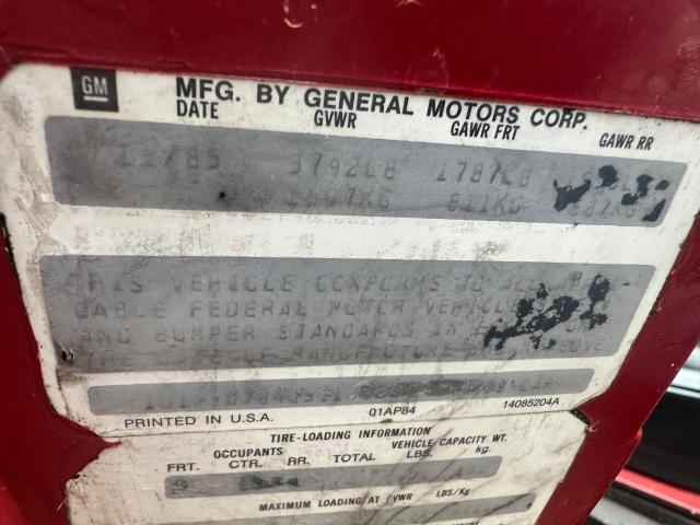 Photo 10 from auction – 1986 CHEVROLET CORVETTE with VIN 1G1YY0784G5113236