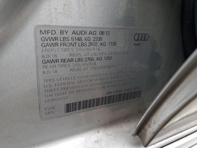 Photo 14 from auction – 2014 AUDI A4 ALLROAD with VIN WA1TFAFL1EA011815