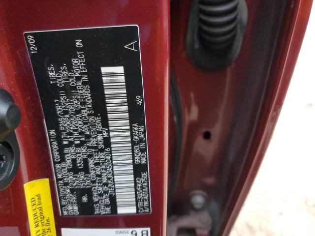 Photo 14 from auction – 2010 TOYOTA 4RUNNER SR with VIN JTEZU5JR3A5004016