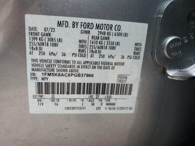 Photo 14 from auction – 2023 FORD EXPLORER P with VIN 1FM5K8AC8PGB37966