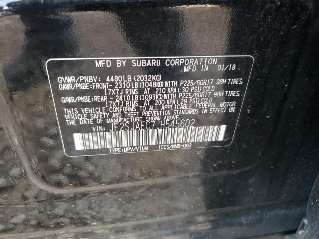 Photo 14 from auction – 2018 SUBARU FORESTER 2 with VIN JF2SJAEC7JH545602