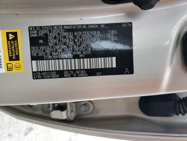 Photo 14 from auction – 2015 LEXUS RX 350 BAS with VIN 2T2BK1BA1FC256172