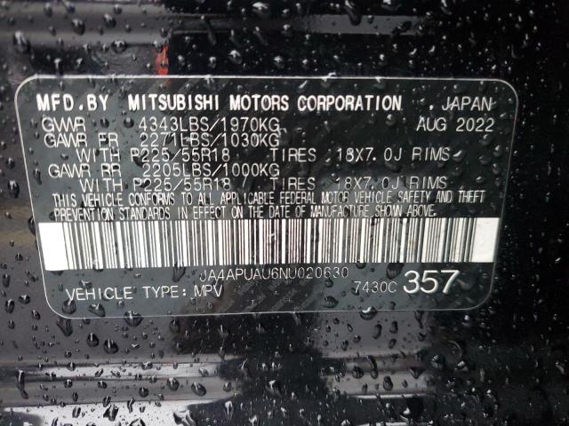 Photo 14 from auction – 2022 MITSUBISHI OUTLANDER with VIN JA4APUAU6NU020630