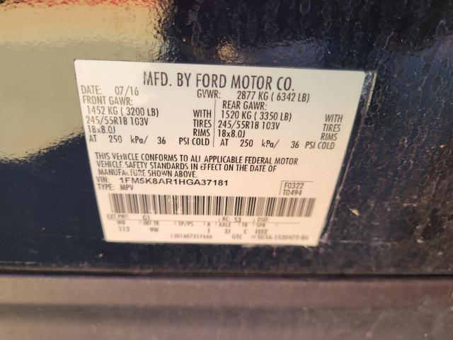 Photo 10 from auction – 2017 FORD EXPLORER P with VIN 1FM5K8AR1HGA37181
