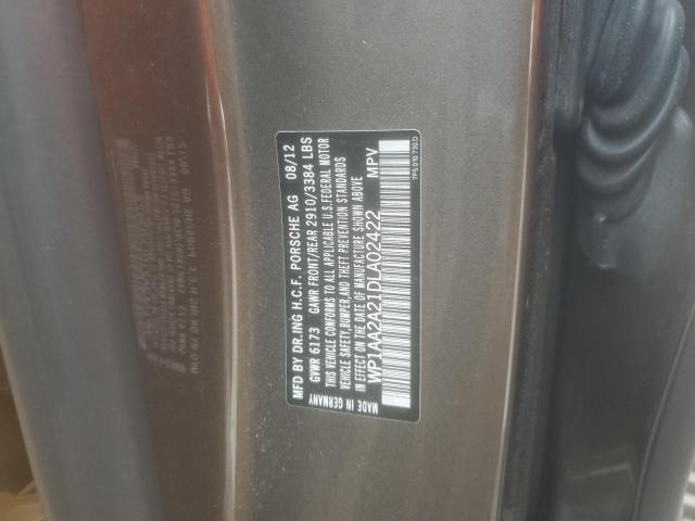Photo 14 from auction – 2013 PORSCHE CAYENNE with VIN WP1AA2A21DLA02422