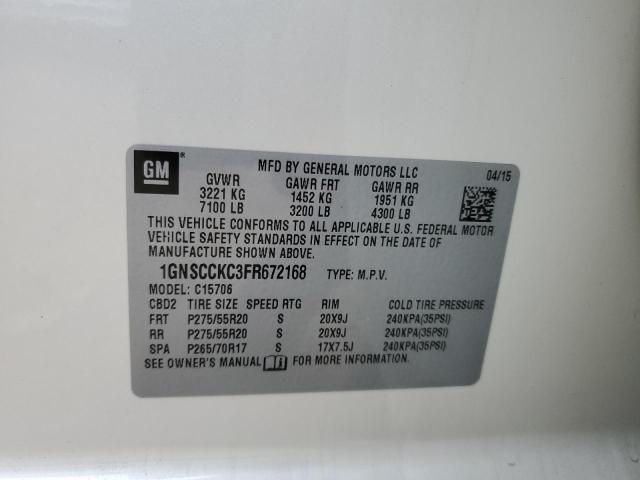 Photo 14 from auction – 2015 CHEVROLET TAHOE C150 with VIN 1GNSCCKC3FR672168