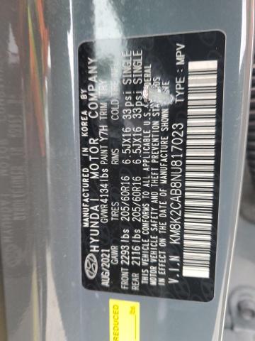 Photo 14 from auction – 2022 HYUNDAI KONA SEL with VIN KM8K2CAB8NU817023