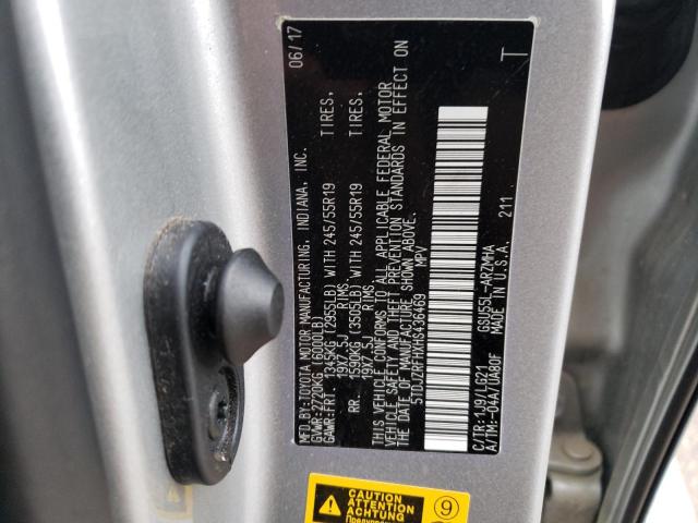 Photo 14 from auction – 2017 TOYOTA HIGHLANDER with VIN 5TDJZRFHXHS436469