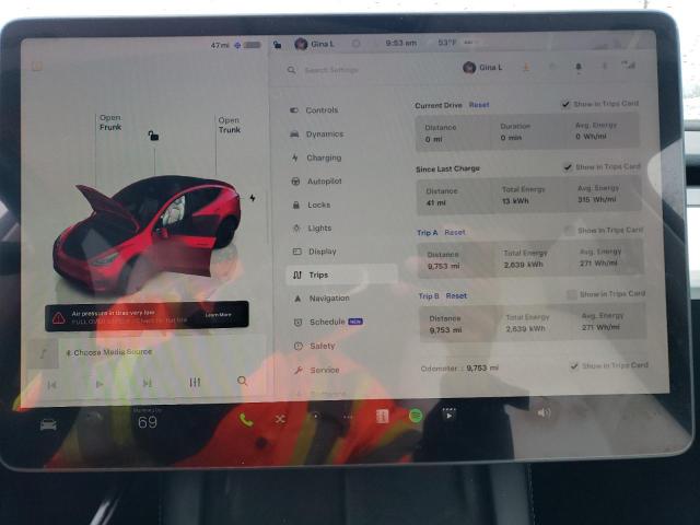 Photo 9 from auction – 2024 TESLA MODEL Y with VIN 7SAYGDEE3RA247294