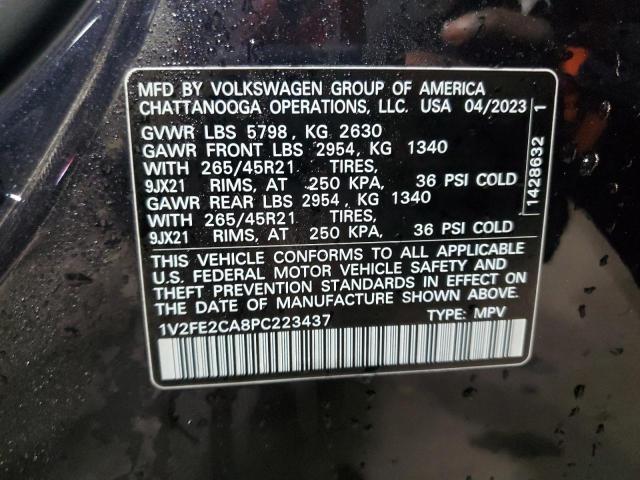Photo 14 from auction – 2023 VOLKSWAGEN ATLAS CROS with VIN 1V2FE2CA8PC223437