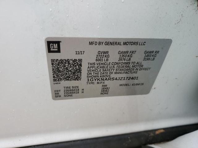 Photo 14 from auction – 2018 CADILLAC XT5 with VIN 1GYKNARS4JZ172401