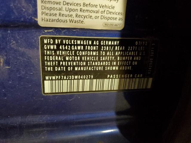 Photo 14 from auction – 2013 VOLKSWAGEN GOLF R with VIN WVWPF7AJ3DW040279