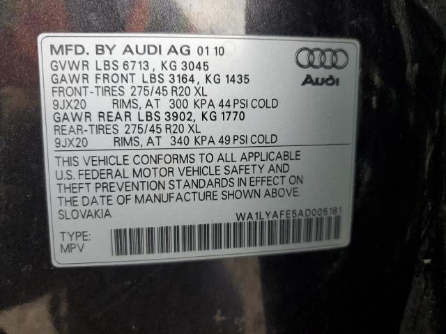 Photo 14 from auction – 2010 AUDI Q7 PREMIUM with VIN WA1LYAFE5AD005181