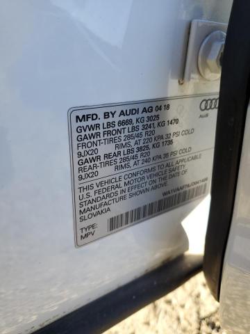 Photo 14 from auction – 2018 AUDI Q7 PRESTIG with VIN WA1VAAF79JD041406