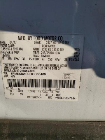 Photo 14 from auction – 2017 FORD EXPLORER P with VIN 1FM5K8AR0HGC86488