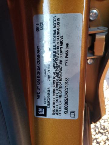 Photo 14 from auction – 2019 CHEVROLET SPARK 1LT with VIN KL8CD6SA0KC710133