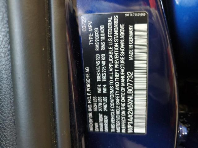 Photo 14 from auction – 2022 PORSCHE MACAN with VIN WP1AA2A5XNLB07732