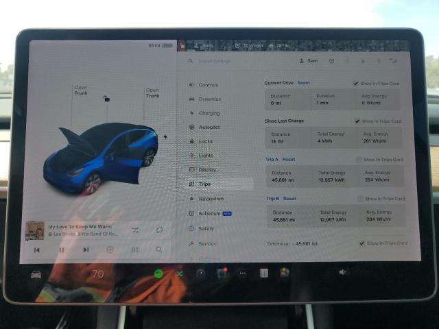 Photo 9 from auction – 2021 TESLA MODEL Y with VIN 5YJYGDEE9MF066757
