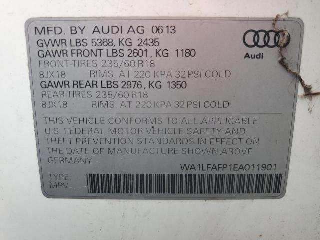 Photo 14 from auction – 2014 AUDI Q5 PREMIUM with VIN WA1LFAFP1EA011901